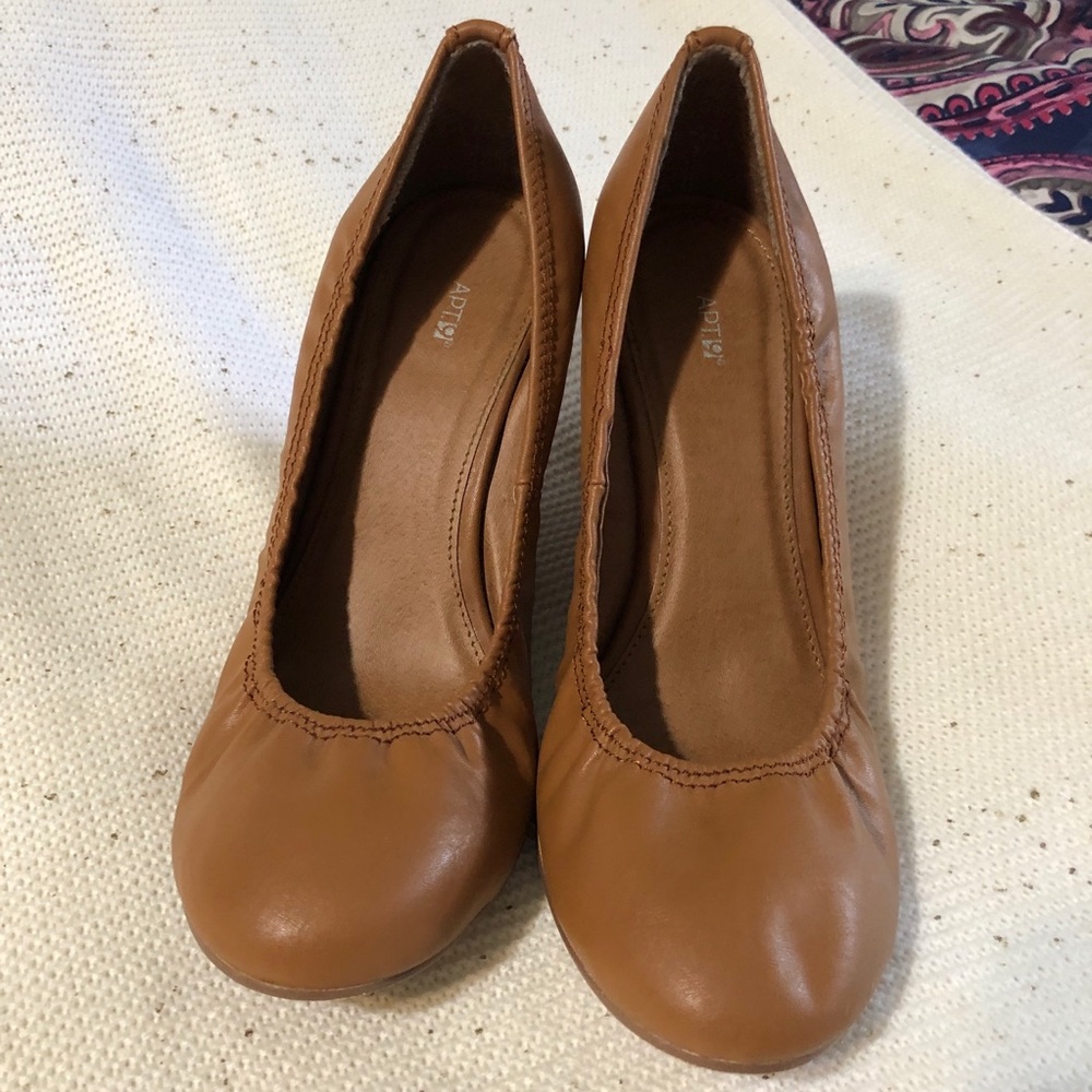 Apt. 9 tan wedges!